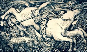 “Ningún caballo igualará la velocidad de éste. Él te llevará por mar, tierra y aire, también a la Tierra de los Muertos y de vuelta aquí.”